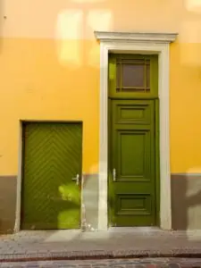 short and tall door